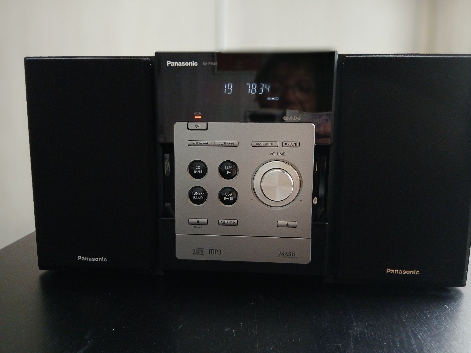 Stereoset Panasonic SC-PM45, Ophalen of Verzenden, Zo goed als nieuw, Cassettedeck, Overige merken