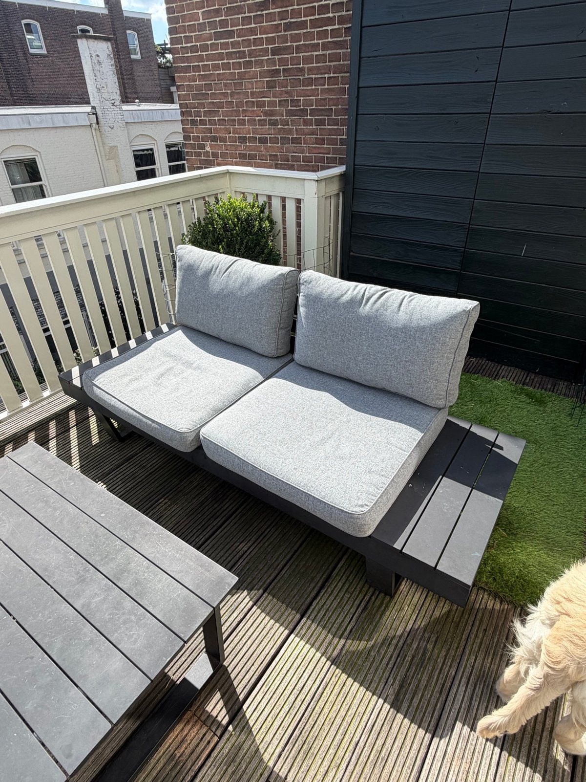 Volledige tuinset - Loungeset en eetset van Vinci, Gebruikt, 6 zitplaatsen, Ophalen of Verzenden, Loungeset