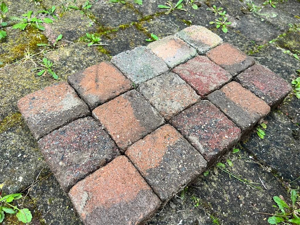 Trommelstenen partij 10x10cm 14m2, Ophalen, Zo goed als nieuw, Beton, Terrastegels
