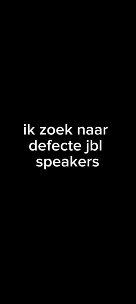 Gezocht JBL speakers DEFECT, Ophalen, JBL, Overige typen, Niet werkend