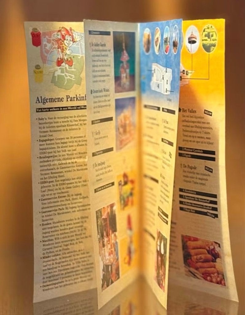 Efteling Informatie Folder 1998 - Vogelrok Introductie, Verzamelen, Efteling, Ophalen of Verzenden, Gebruikt, Overige typen