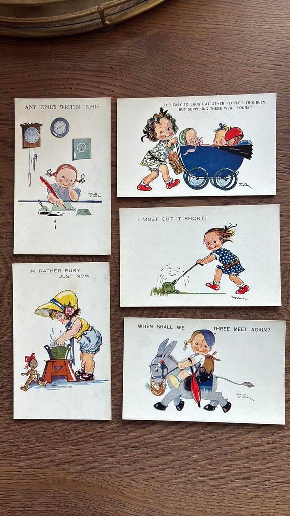 5kinderkaarten.humor.Phyllis Cooper. Diverse onderwerpen, Ophalen of Verzenden, Ongelopen, Overige thema's