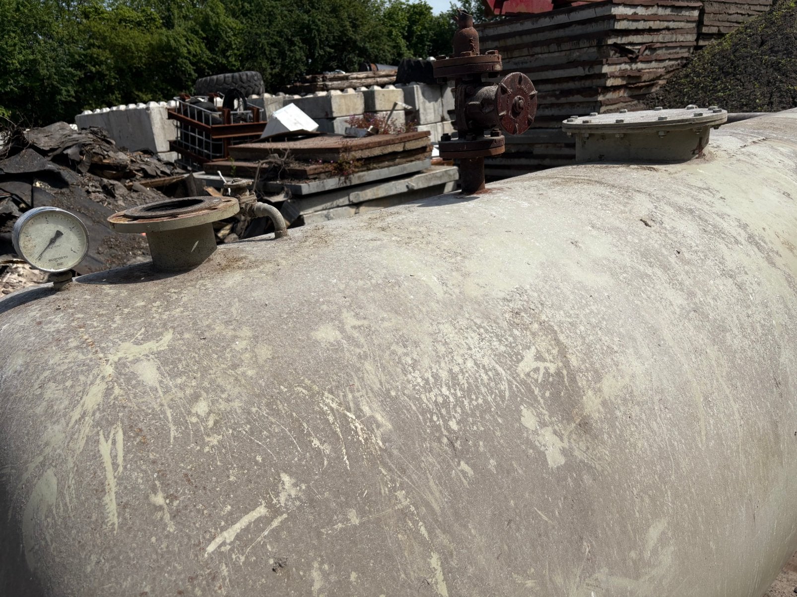 Bovengrondse stalen watertank, opslagtank, Ophalen, Gebruikt, 150 liter of meer, .