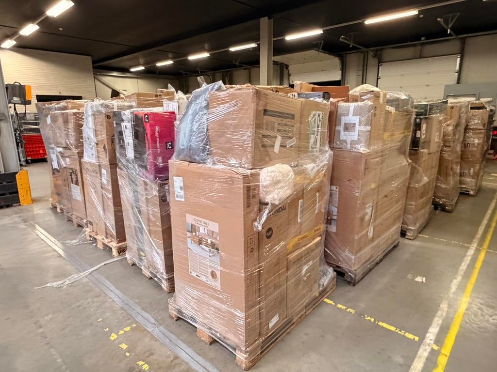Retourpallets huishoudelijk, Ophalen, Info@bulktrade.nl, Huis en Inrichting, BulkTrade