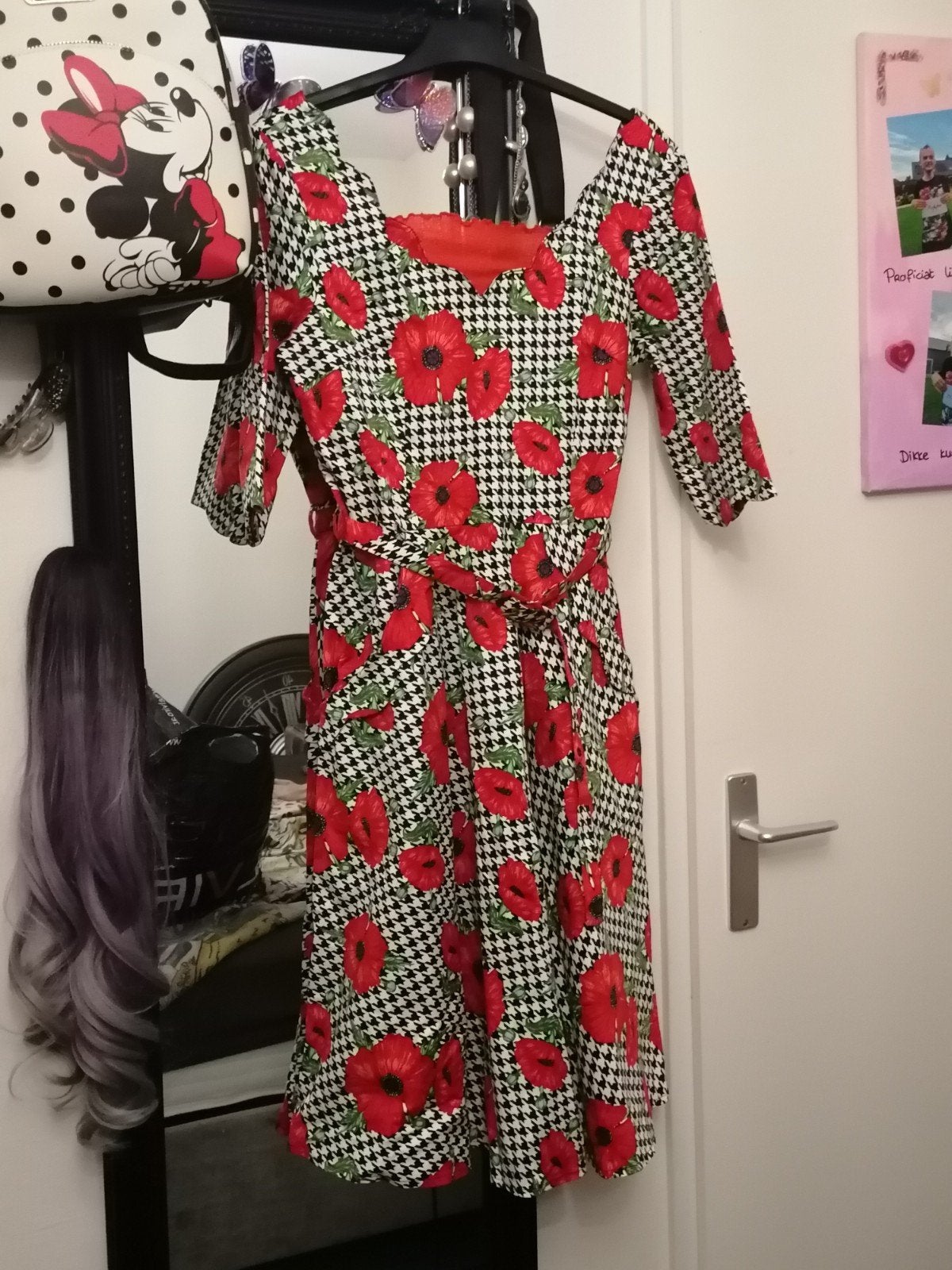 Jaren 50 jurk met onderrok - Vintage stijl, Kleding | Dames, Meerkleurig, Knielengte, Ophalen, Maat 38/40 (M)