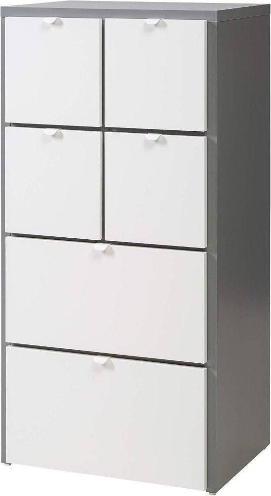 Stevige ladekast Ikea Visthus grijs/wit staat nog in elkaar, Ophalen, Gebruikt, 50 tot 70 cm, 105 cm of meer