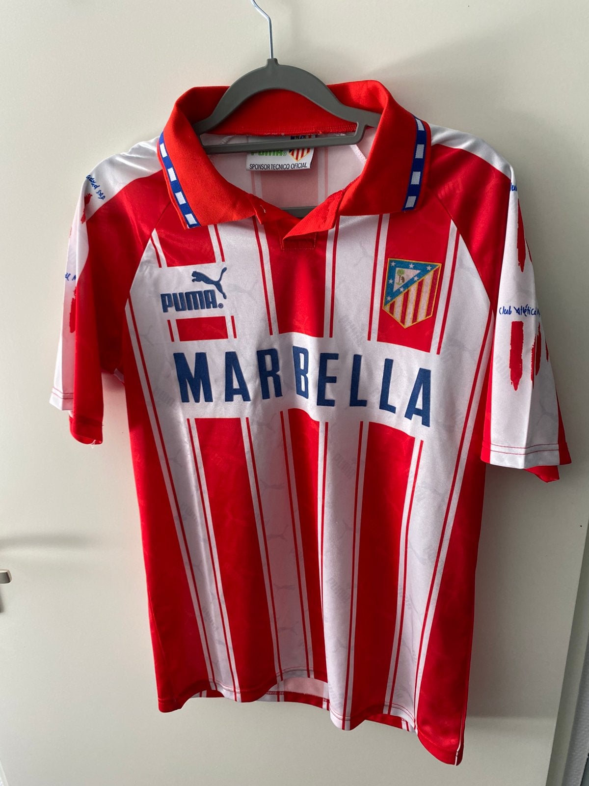 Atletico Madrid thuisshirt 1994/1995, Maat XL, Ophalen of Verzenden, Zo goed als nieuw, Shirt