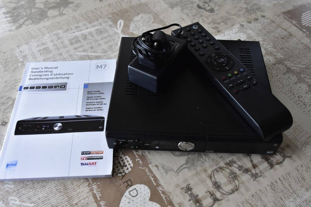 M 7 SAT 801 HD SATELLIET ONTVANGER HDMI, Audio, Tv en Foto, Schotelantennes, Ophalen of Verzenden, Zo goed als nieuw, (Schotel)antenne