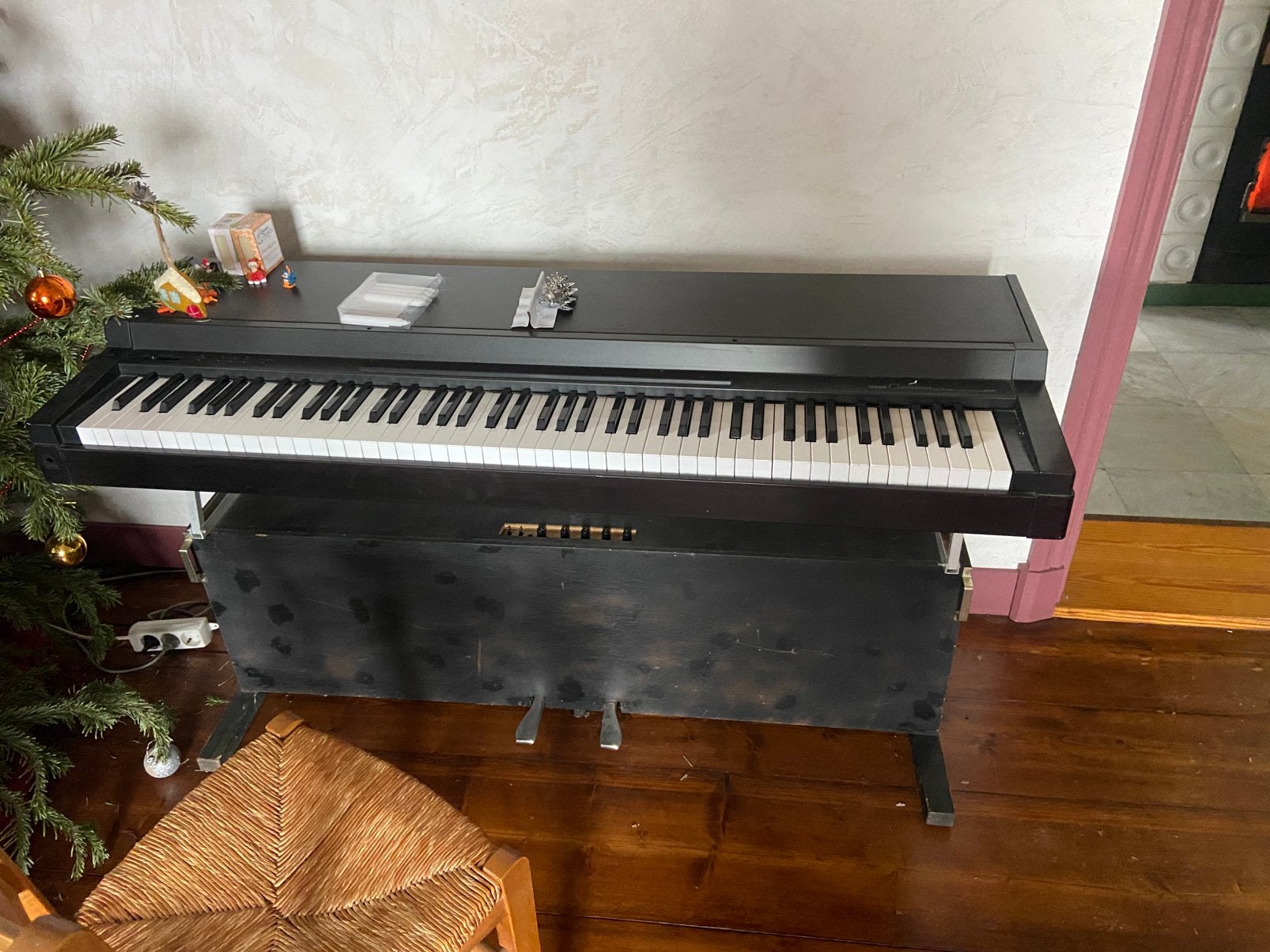 Elektrische piano, Muziek en Instrumenten, Piano's, Ophalen, Gebruikt, Zwart, Digitaal