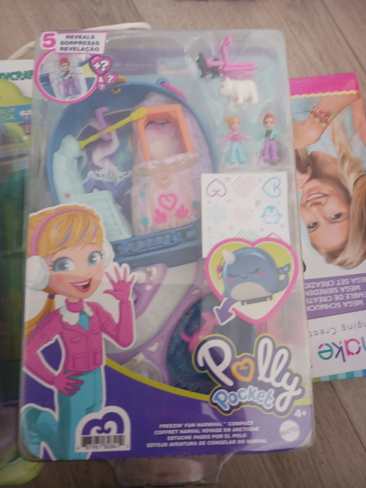 Polly Pocket Freezin' Fun Narwhal Compact Speelset, Ophalen of Verzenden, Nieuw