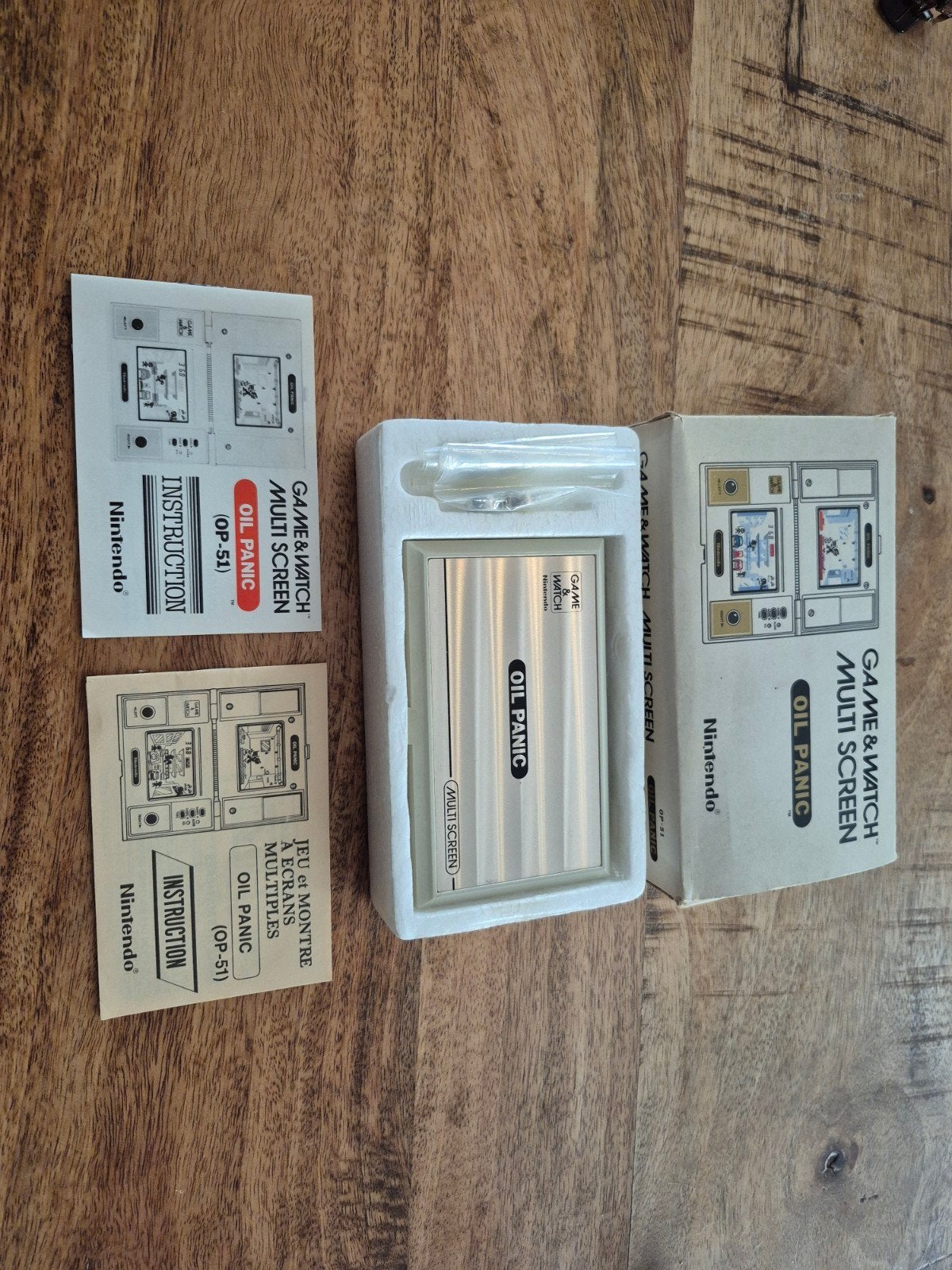 Nintendo oil panic 1982 game & watch multi screen. Compleet, Ophalen of Verzenden, Zo goed als nieuw, Overige modellen, Met games