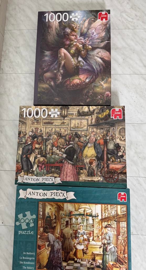 Puzzels, Ophalen, 500 t/m 1500 stukjes, Zo goed als nieuw