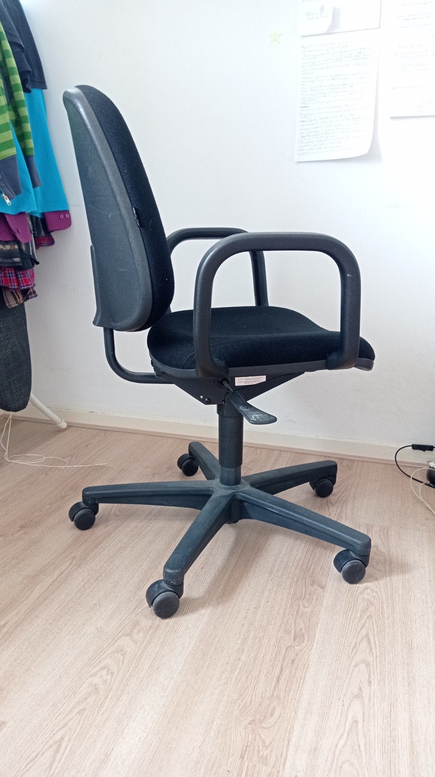 Bureau Stoel Zwart, Ophalen, Gebruikt, Zwart