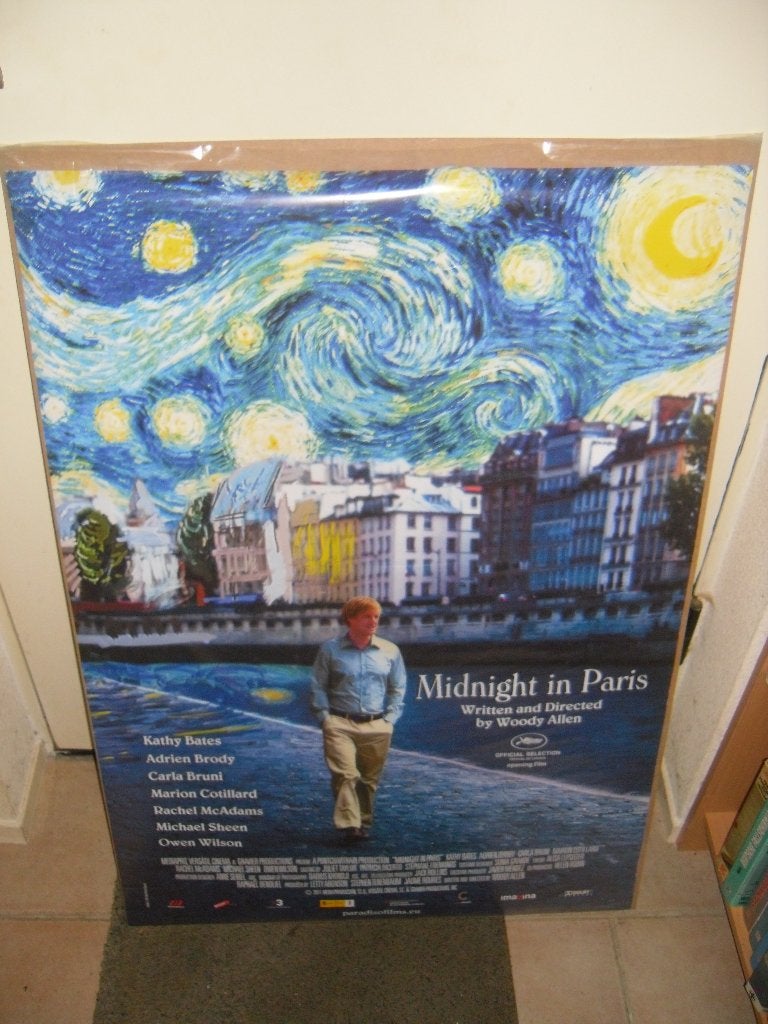 Midnight in Paris Filmposter, Ophalen, Gebruikt, A1 t/m A3, Film en Tv