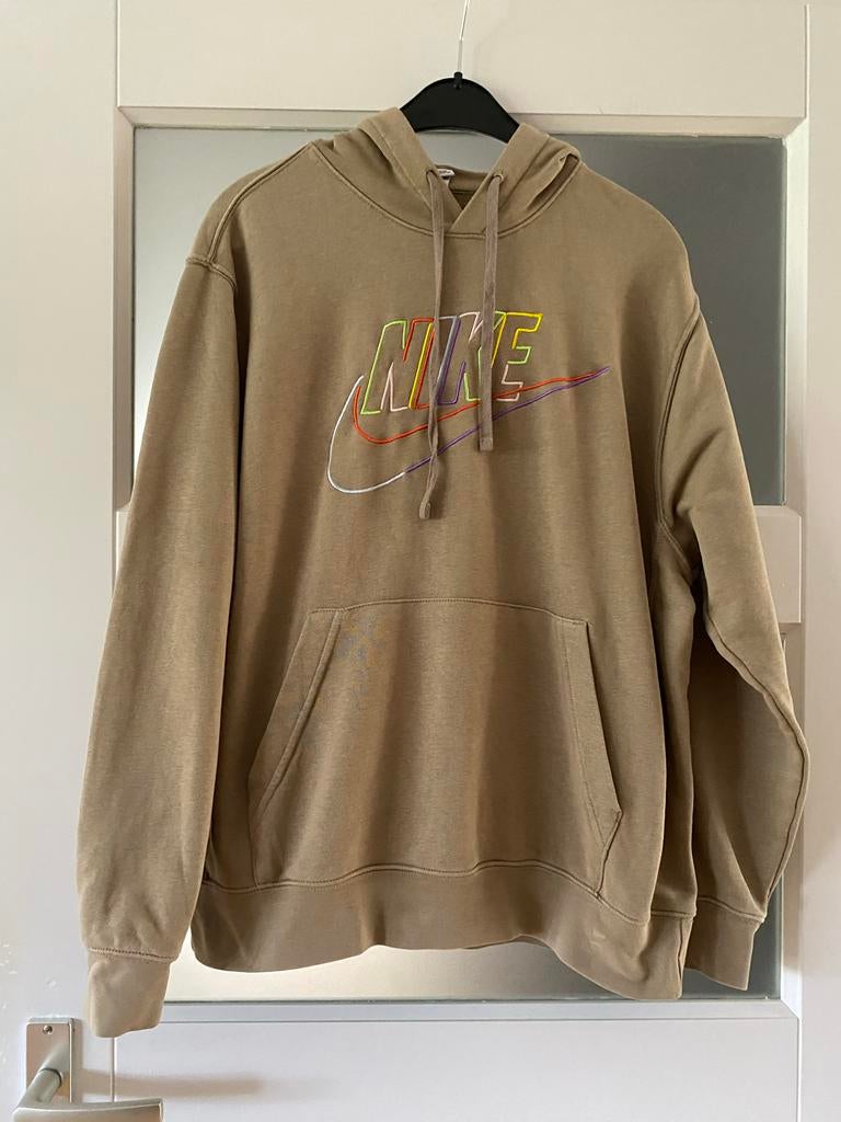 Nike hoodie - maat L, Ophalen of Verzenden, Zo goed als nieuw, Maat 52/54 (L), Beige