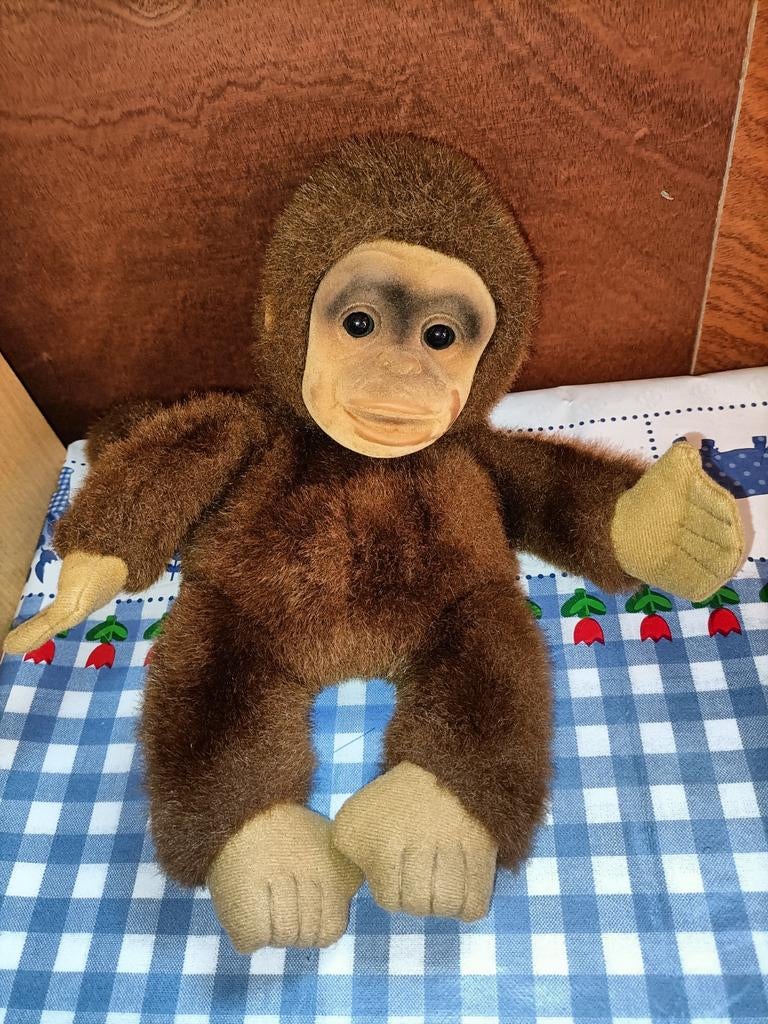 Vintage Aap chimpansee handpop Hosung my Trading, Ophalen of Verzenden, Zo goed als nieuw, Overige typen