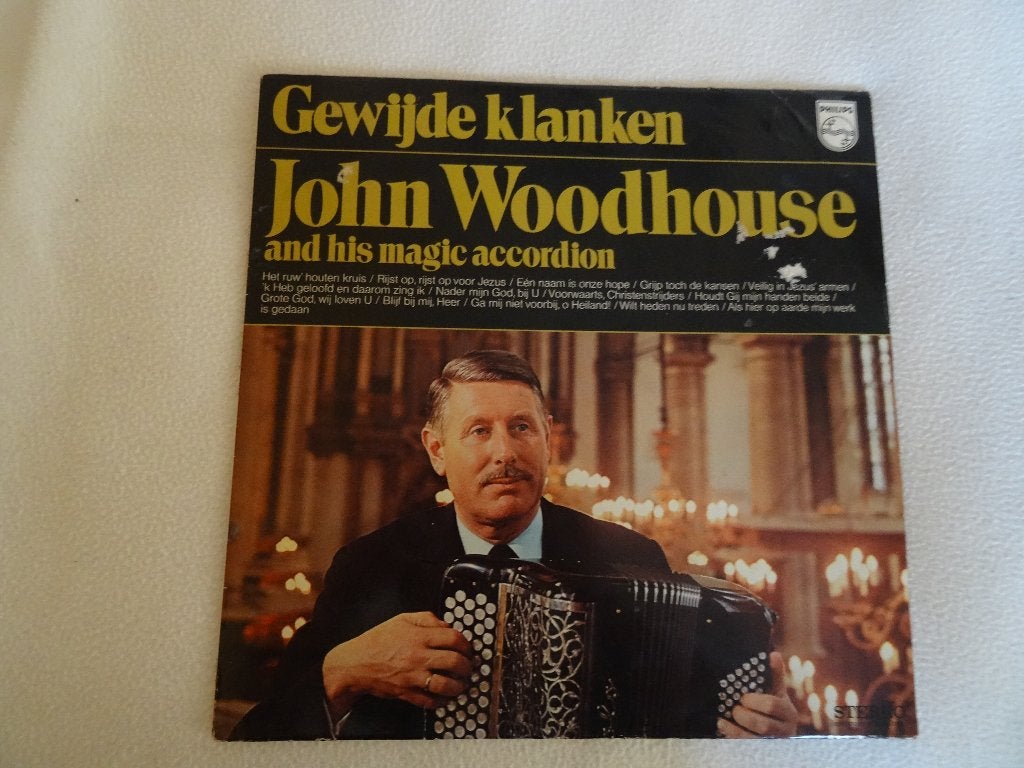 Lp gewijde klanken John Woodhouse and his magic accordion, Cd's en Dvd's, Ophalen of Verzenden, Gebruikt, 12 inch
