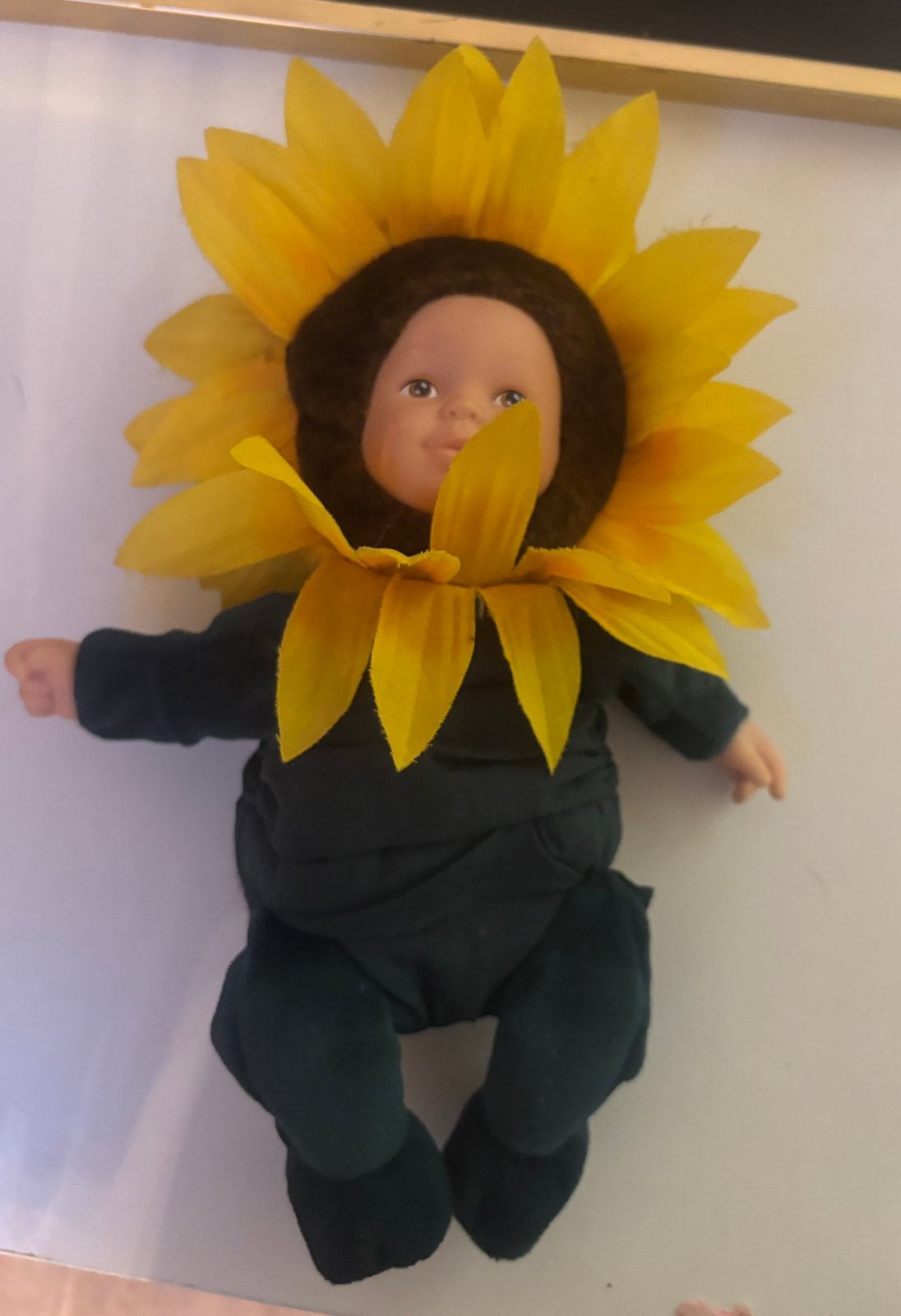 Anne Geddes sunflower zonnebloem Baby vintage!, Verzamelen, Poppetjes en Figuurtjes, Ophalen of Verzenden, Zo goed als nieuw