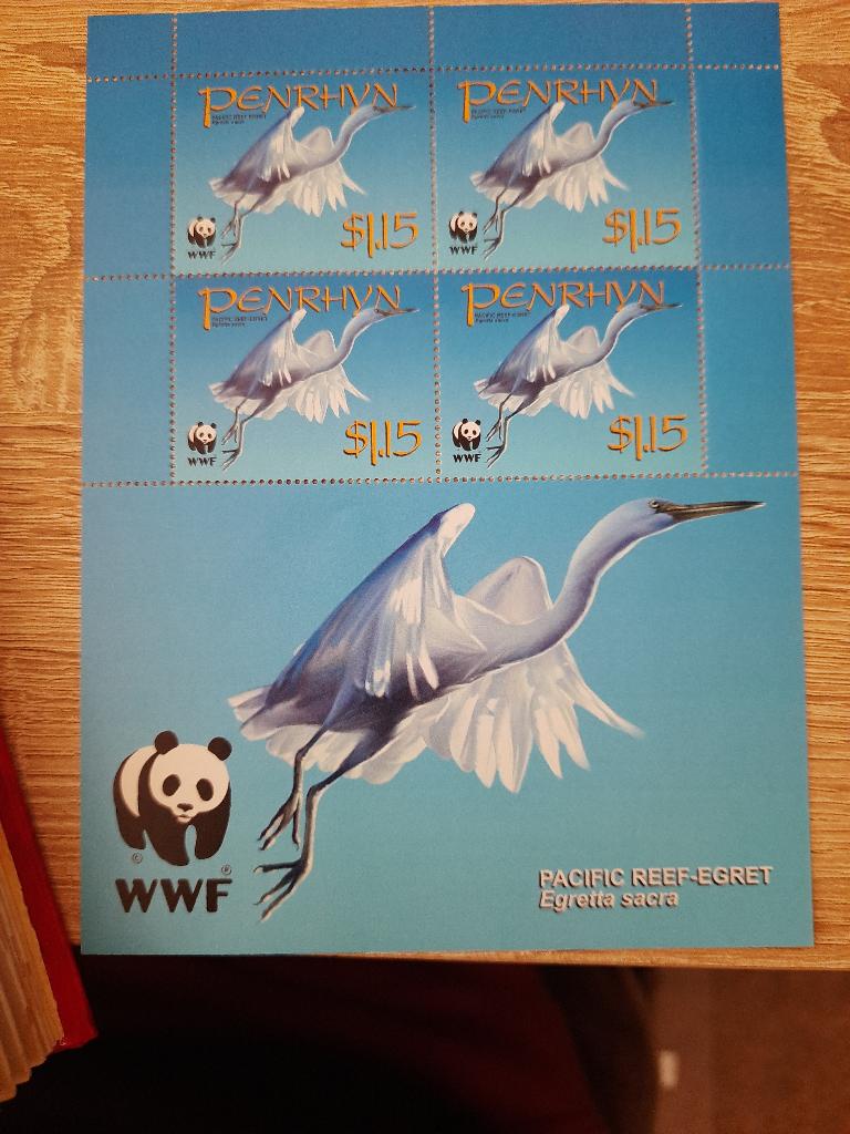 Penrhyn Island WWF, Postzegels en Munten, Verzenden, Postfris