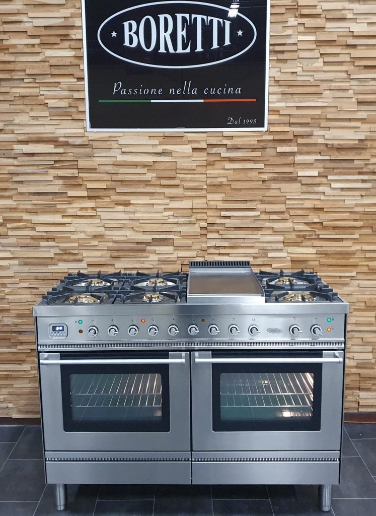 🔥Luxe Boretti Fornuis 120cm RVS 2 multifunctionele ovens!, Niet ingevuld, 60 cm of meer, Niet ingevuld, Ophalen of Verzenden