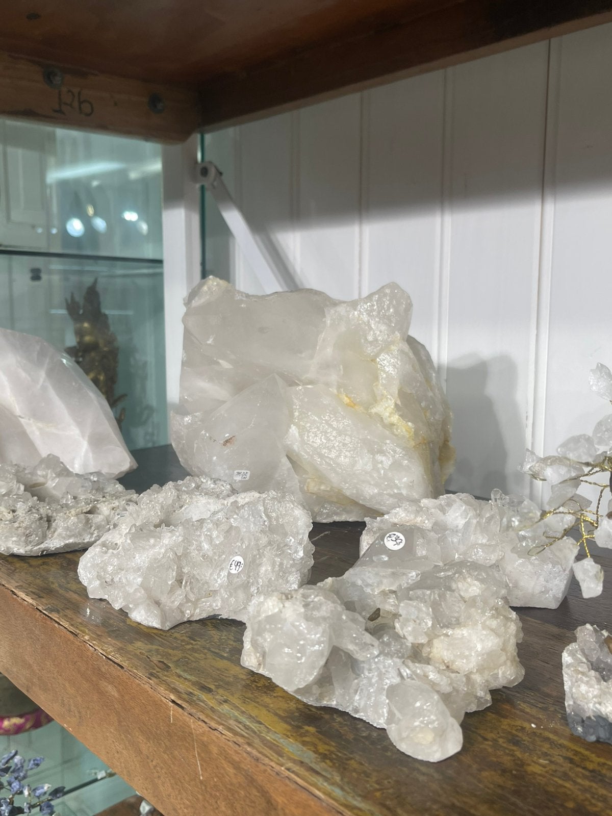 Bergkristal theelichthouders, Verzamelen, Mineralen en Fossielen, Ophalen of Verzenden