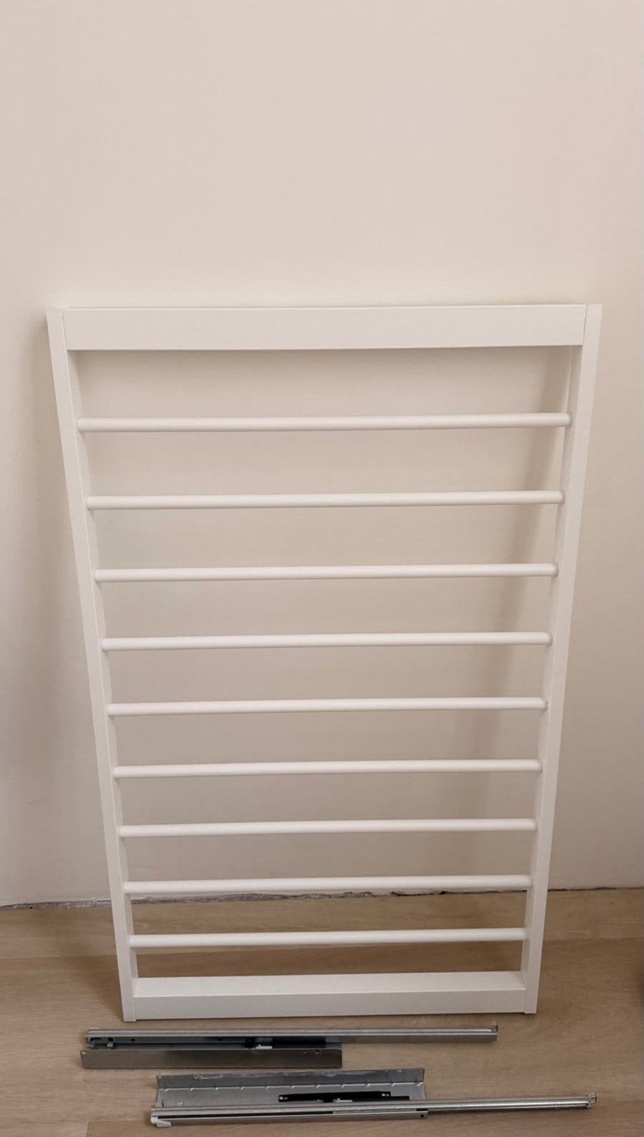 Komplement uittrekbare broekhanger van IKEA wit, Ophalen, 50 tot 100 cm, Zo goed als nieuw, Minder dan 100 cm