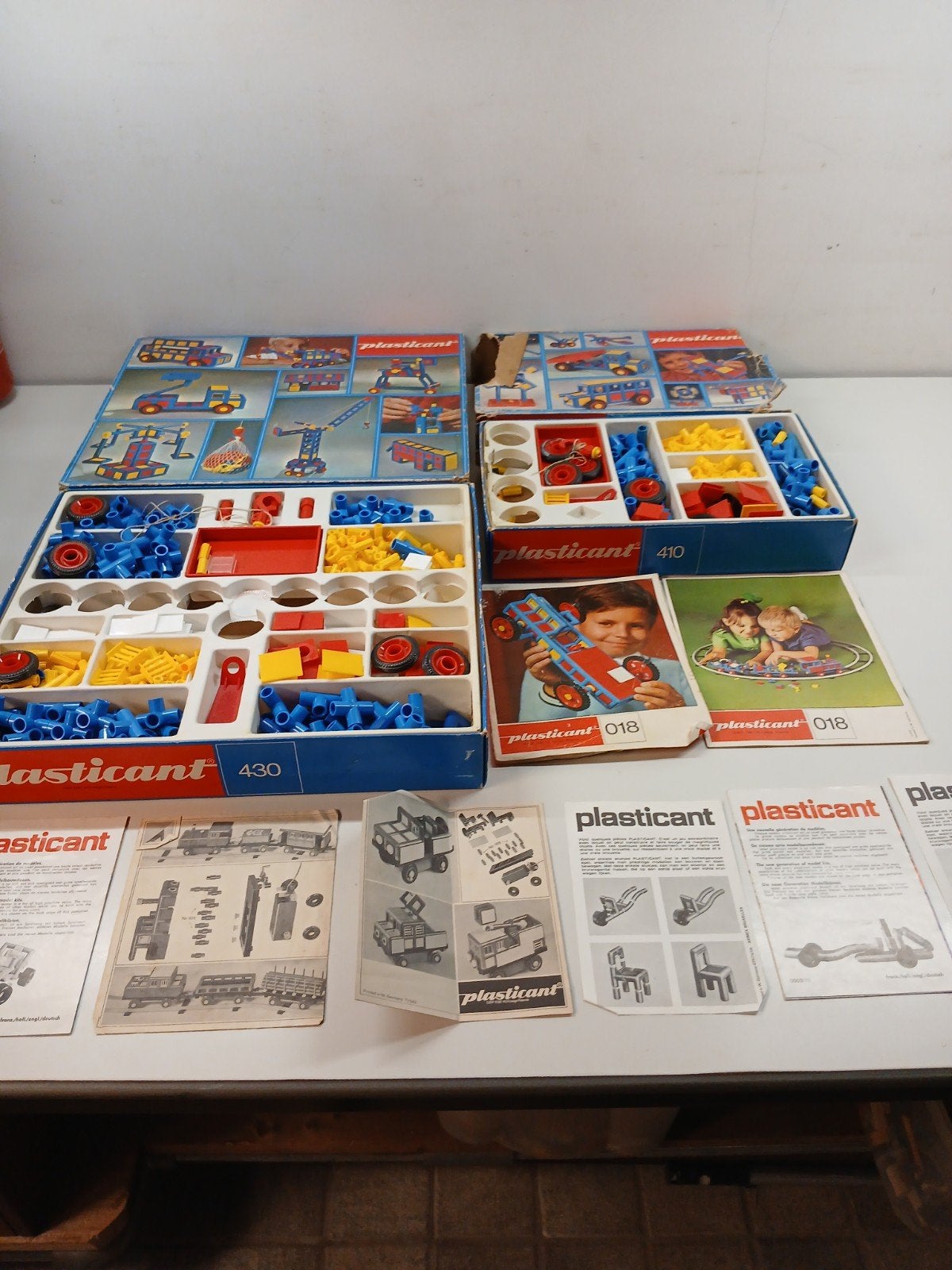 vintage plasticant bouwdozen 430 en 410, Kinderen en Baby's, Ophalen of Verzenden