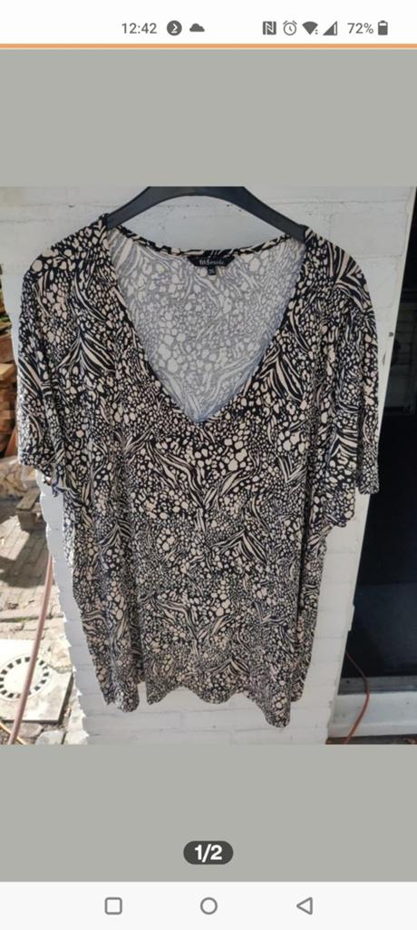 T-shirt Ms mode, 2xl, Kleding | Dames, Grote Maten, Beige, Zo goed als nieuw, MS Mode, Shirt of Top