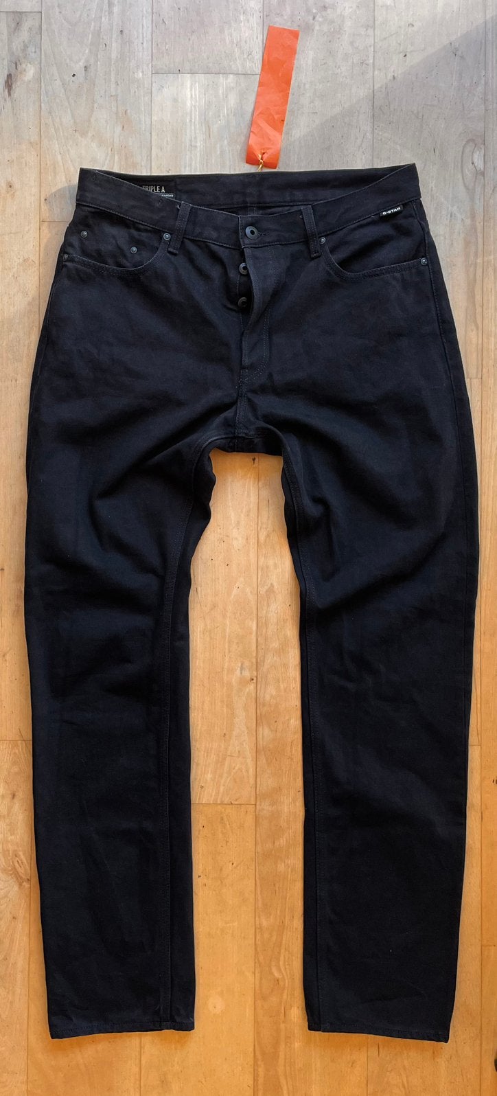 G Star Raw Triple A Regular Straight W34 L34 jeans zwart, Ophalen of Verzenden, Zwart, W33 - W34 (confectie 48/50)