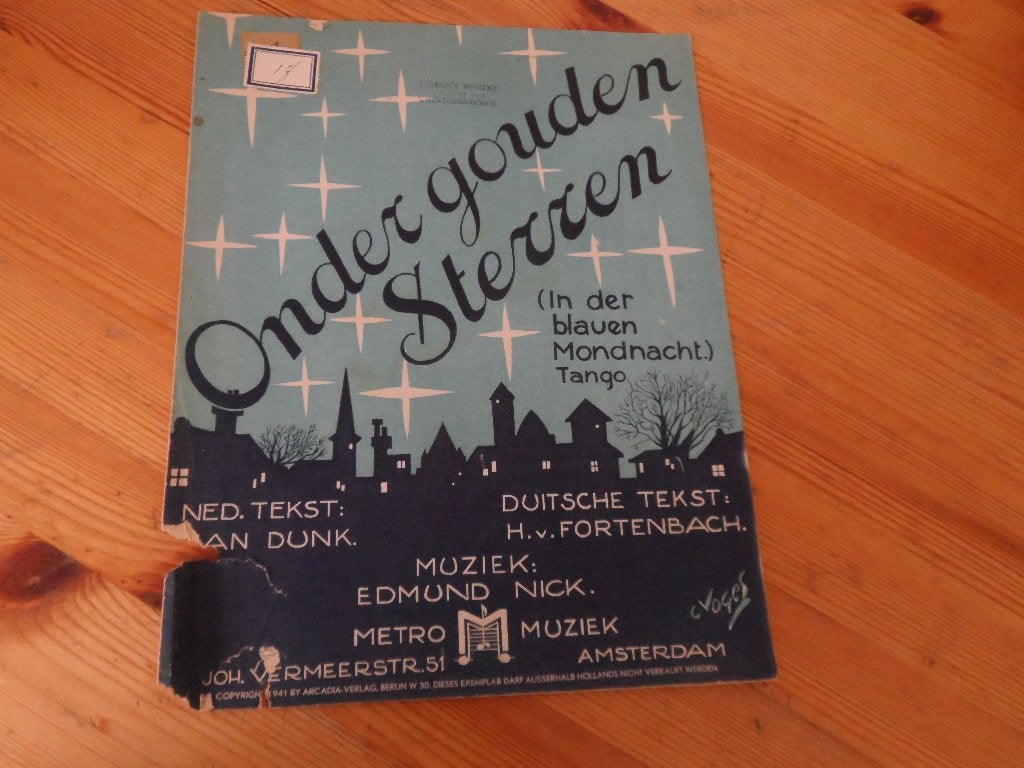 Onder gouden sterren - edmund nick / han dunk, Zang, Gebruikt, Ophalen of Verzenden, Artiest of Componist