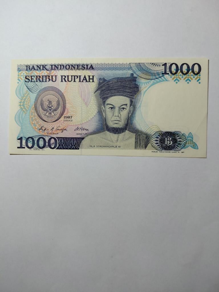 Indonesië 1000 rupiah 1987, Postzegels en Munten, Bankbiljetten | Azië, Ophalen of Verzenden, Zuidoost-Azië