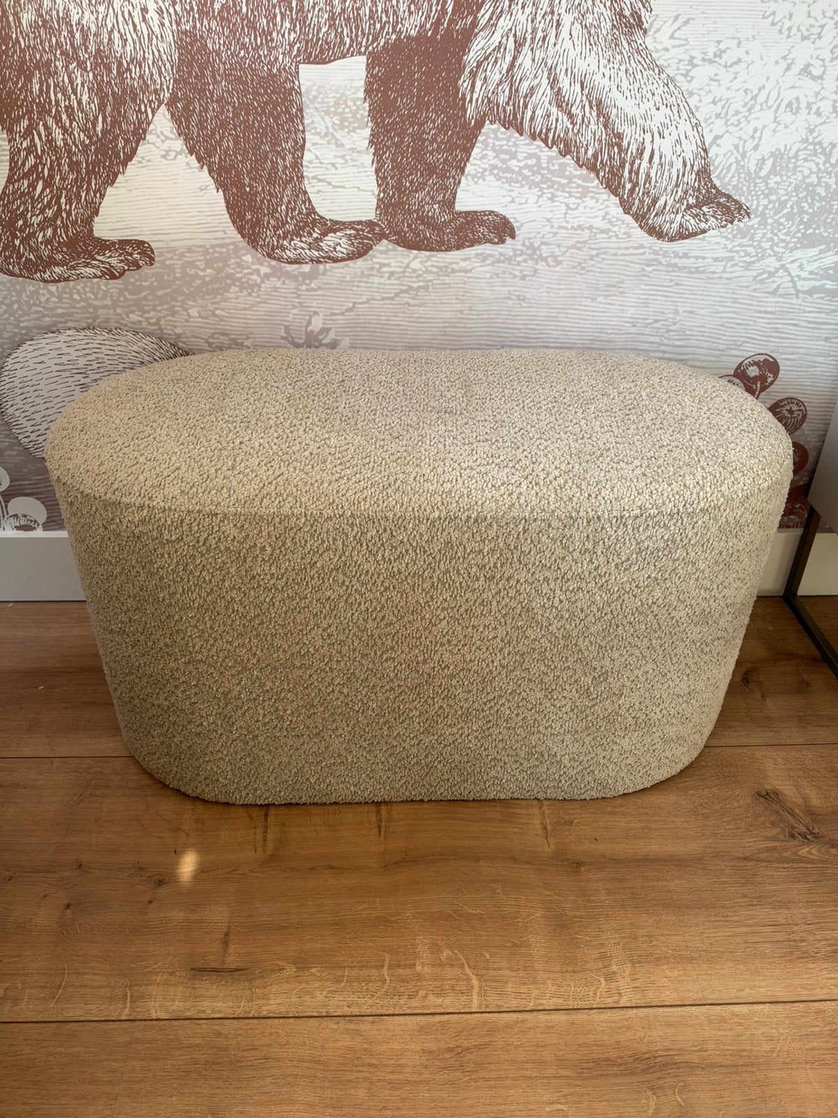 Karwei poef Eveline, Huis en Inrichting, Ophalen, Minder dan 50 cm, Zo goed als nieuw, 75 tot 100 cm