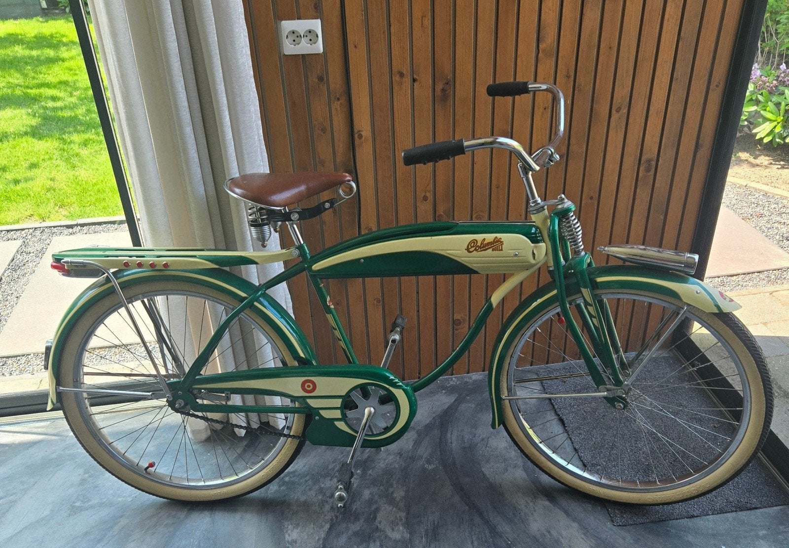 Replica 1952 Columbia 5 Star Superb Bicycle, Ophalen, Staal