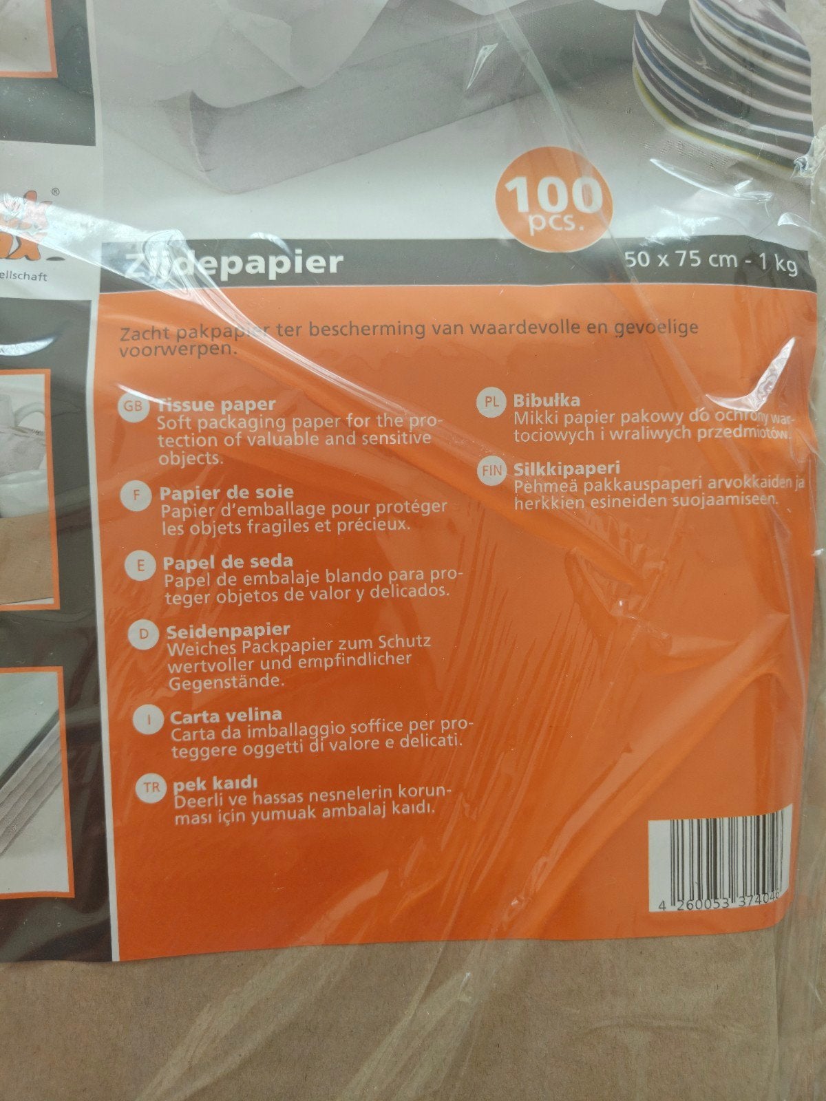 Zijdepapier 50x75 cm - 2x100 stuks, Ophalen, Nieuw