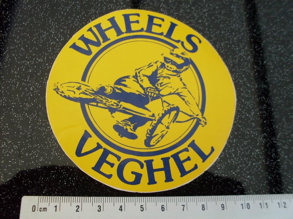 sticker wheels veghel bmx fietscross, Verzenden, Zo goed als nieuw, Bedrijf of Vereniging