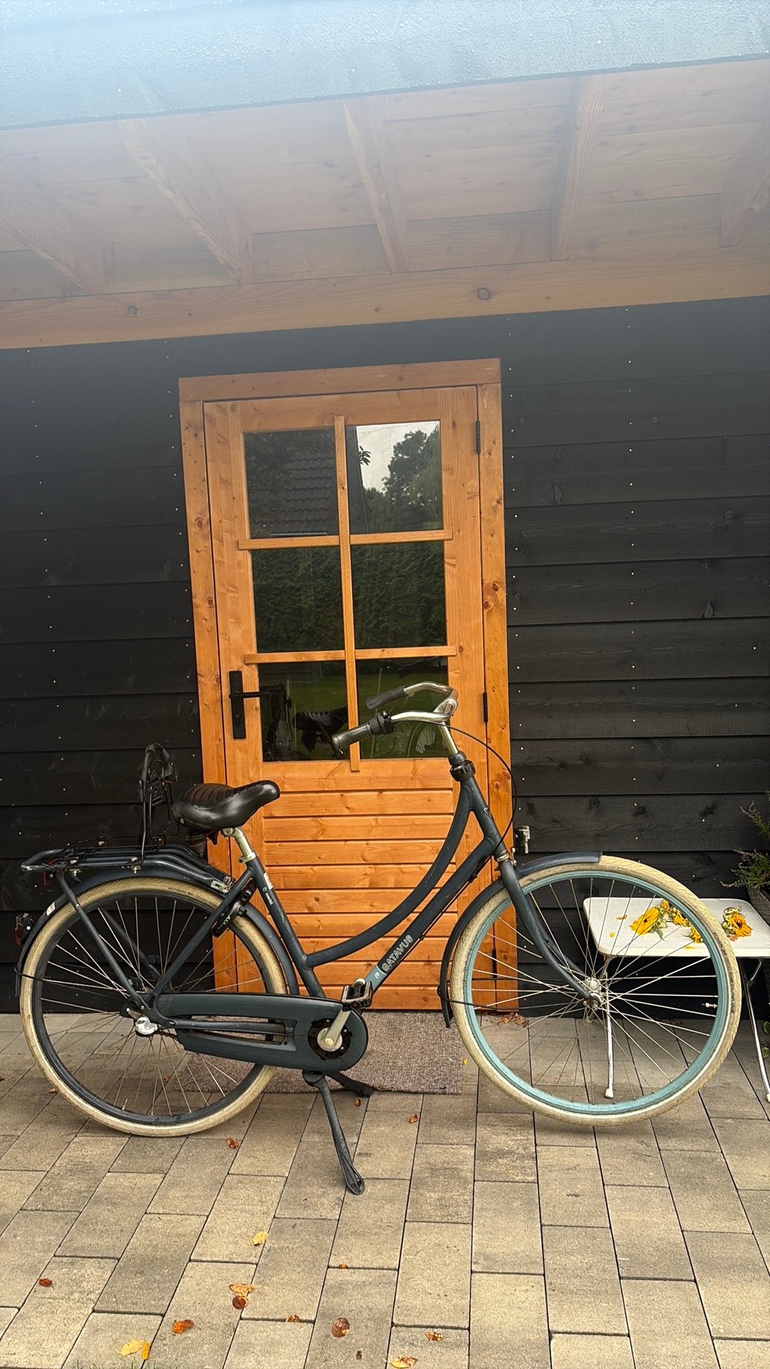 Damesfiets Batavus Cnctd 28 inch 49cm 3 versnellingen, Terugtraprem, Gebruikt, Versnellingen, Ophalen