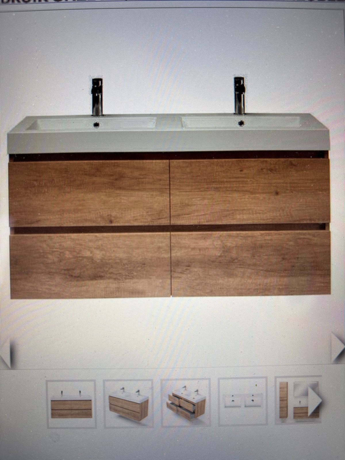 Nieuwe Q1 Trisline Gia onderbouwkast Sevilla eiken, Ophalen, 100 tot 150 cm, Nieuw, Minder dan 100 cm