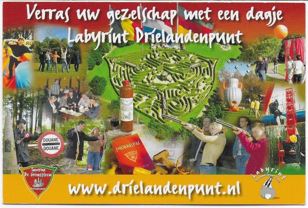Vaals Labyrint Gelopen Ansichtkaart ( B5187 ), Ophalen of Verzenden, 1980 tot heden, Gelopen, Limburg