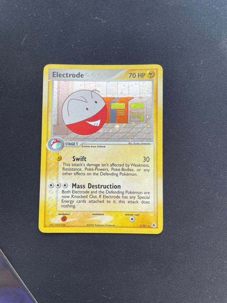 Electrode 5/101 EX Hidden Legends Holo Pokémon kaart, Ophalen of Verzenden, Zo goed als nieuw