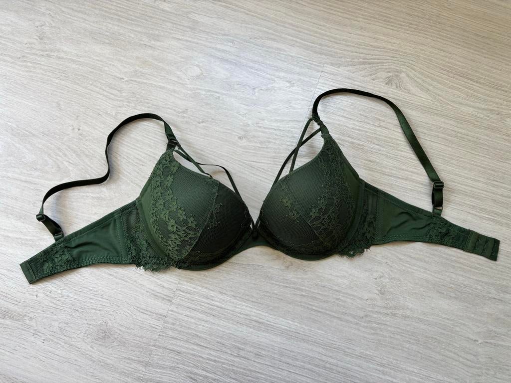 Hunkemöller push-up BH groen, maat 75D, Ophalen of Verzenden, Groen, BH