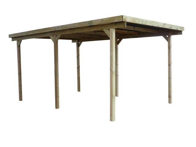 carport van hout 300 x 1000 x h300, Niet ingevuld, Niet ingevuld, Niet ingevuld