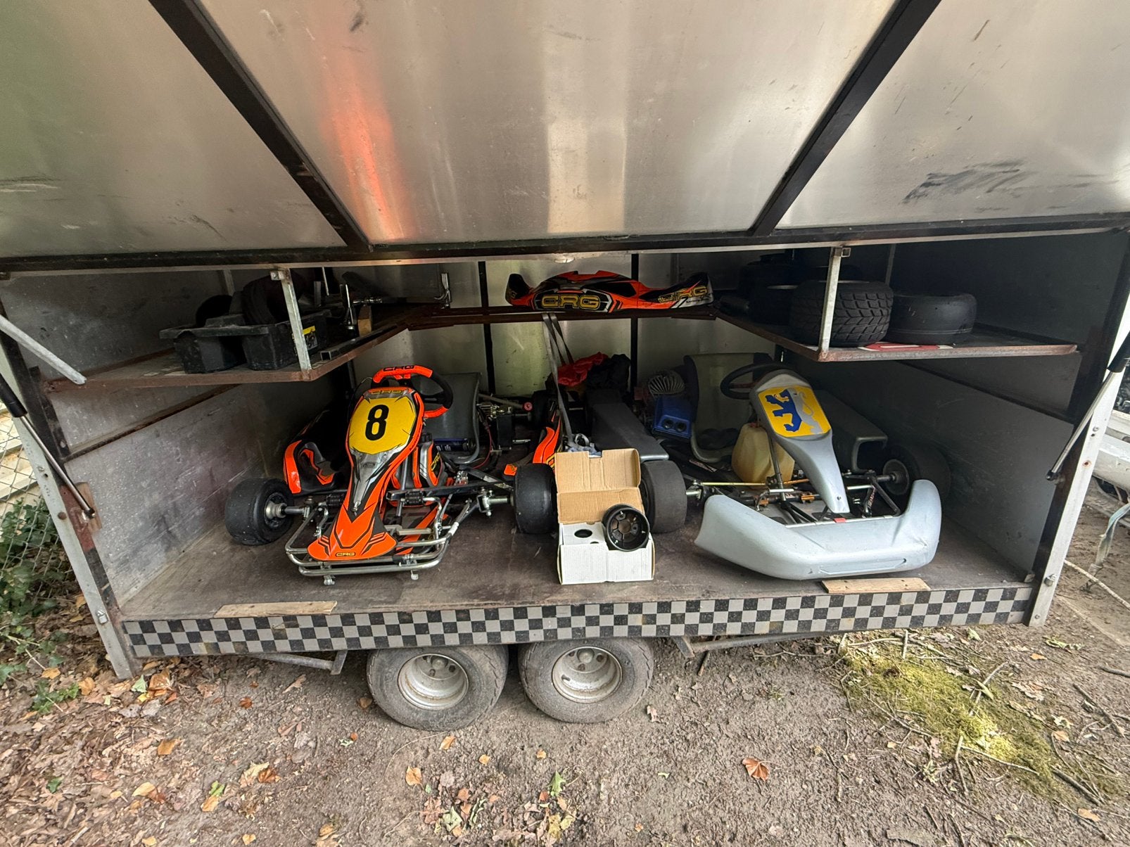 Kart Crg rki 4-t, gillard 1000cc lucht incl aanhanger+extras, Sport en Fitness, Karting, Ophalen, Kart