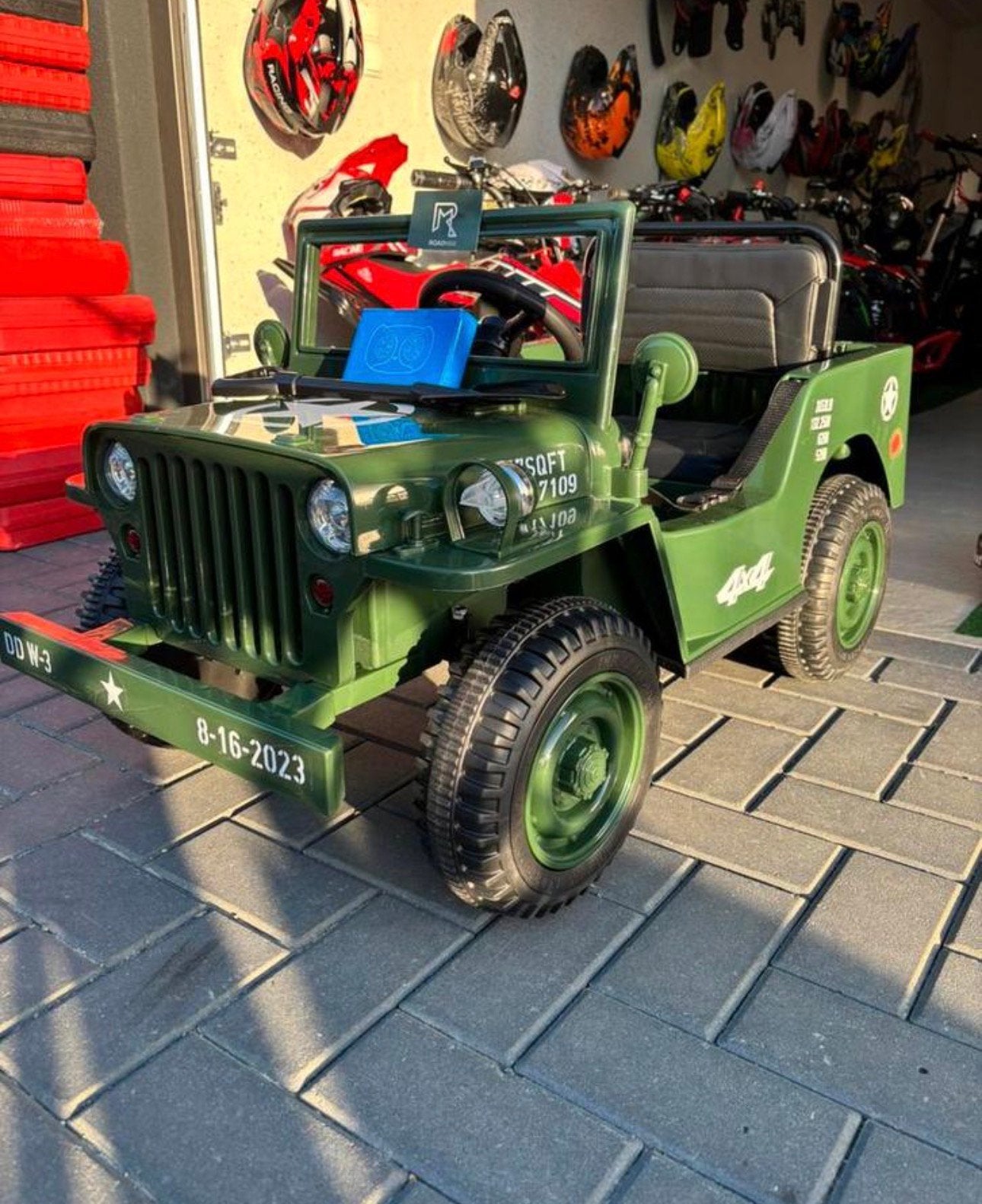 ‼️Nieuw‼️ Willy’s Jeep 12V Kinderjeep op Accu + Joystick, Willy, Nieuw, Info@roadmax.nl, Dr.Nolenslaan 157E 6136GM Sittard