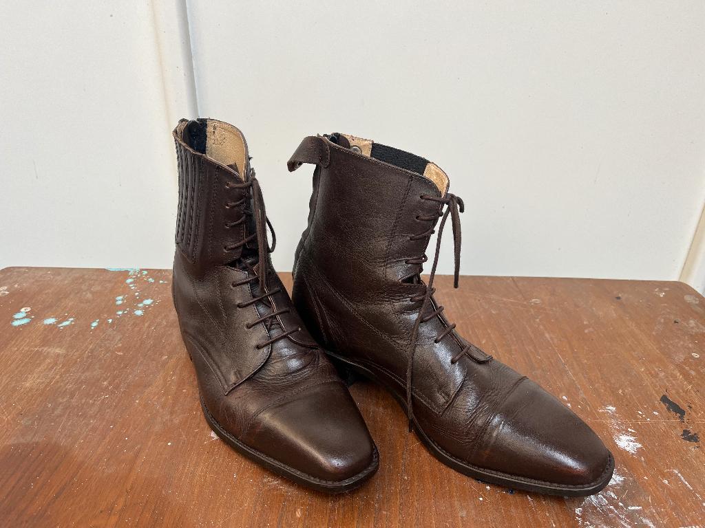 Paardrijschoenen maat 43 inclusief chaps, Ophalen, Heren, Overige soorten, Zo goed als nieuw