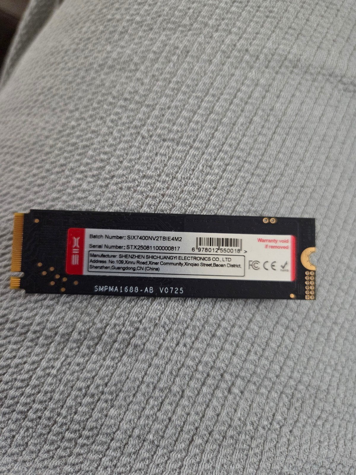 SIX X7400 2TB NVMe SSD – PCIe 4.0 – M.2 2280 2tb ssd, Computers en Software, Harde schijven, Ophalen
