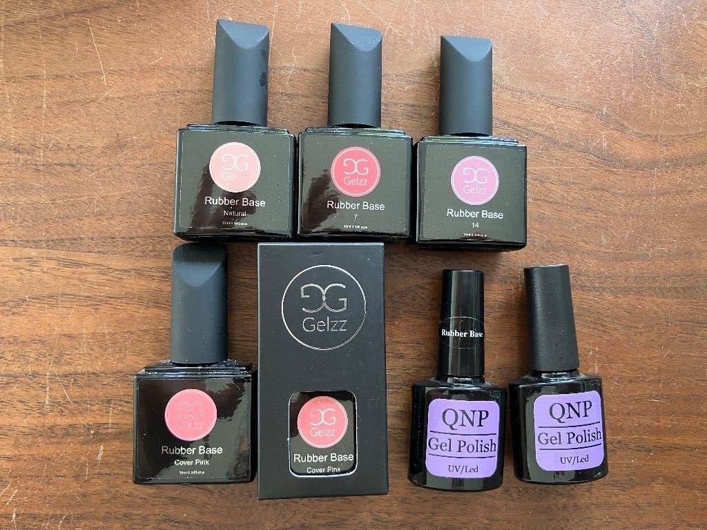 Gelzz Rubber Base + QNP, Ophalen of Verzenden, Zo goed als nieuw, Overige kleuren, Handen en Nagels