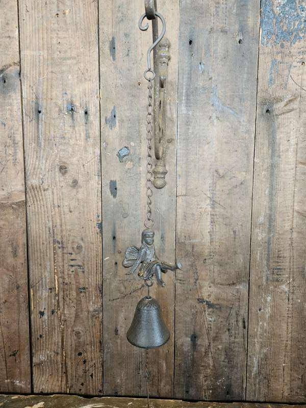 ijzeren bel ``WOONWINKEL RUSTIEK``, Ophalen of Verzenden