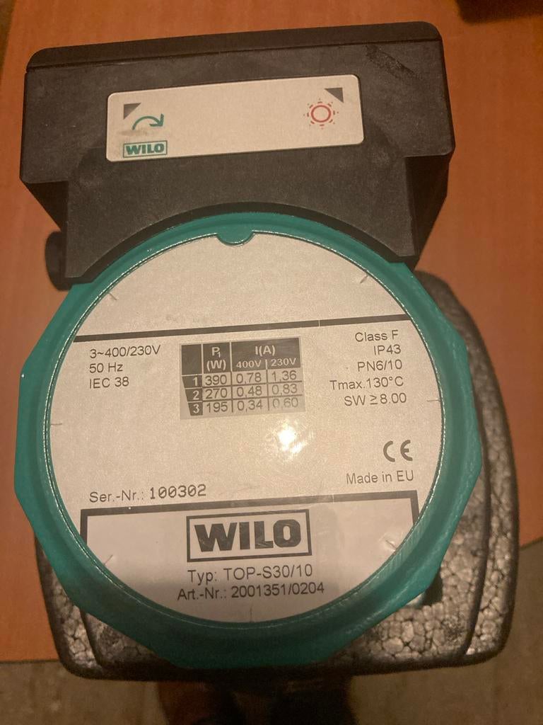 WILO TOP-S30/10 Circulatiepomp - Gebruikt, Minder dan 30 cm, Cv-ketel of Combi-ketel, Nieuw, Minder dan 60 cm