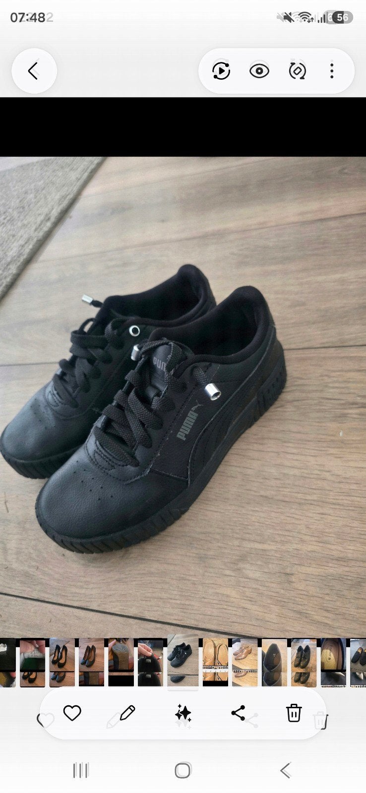 puma schoen (maat 37), Ophalen of Verzenden, Zwart