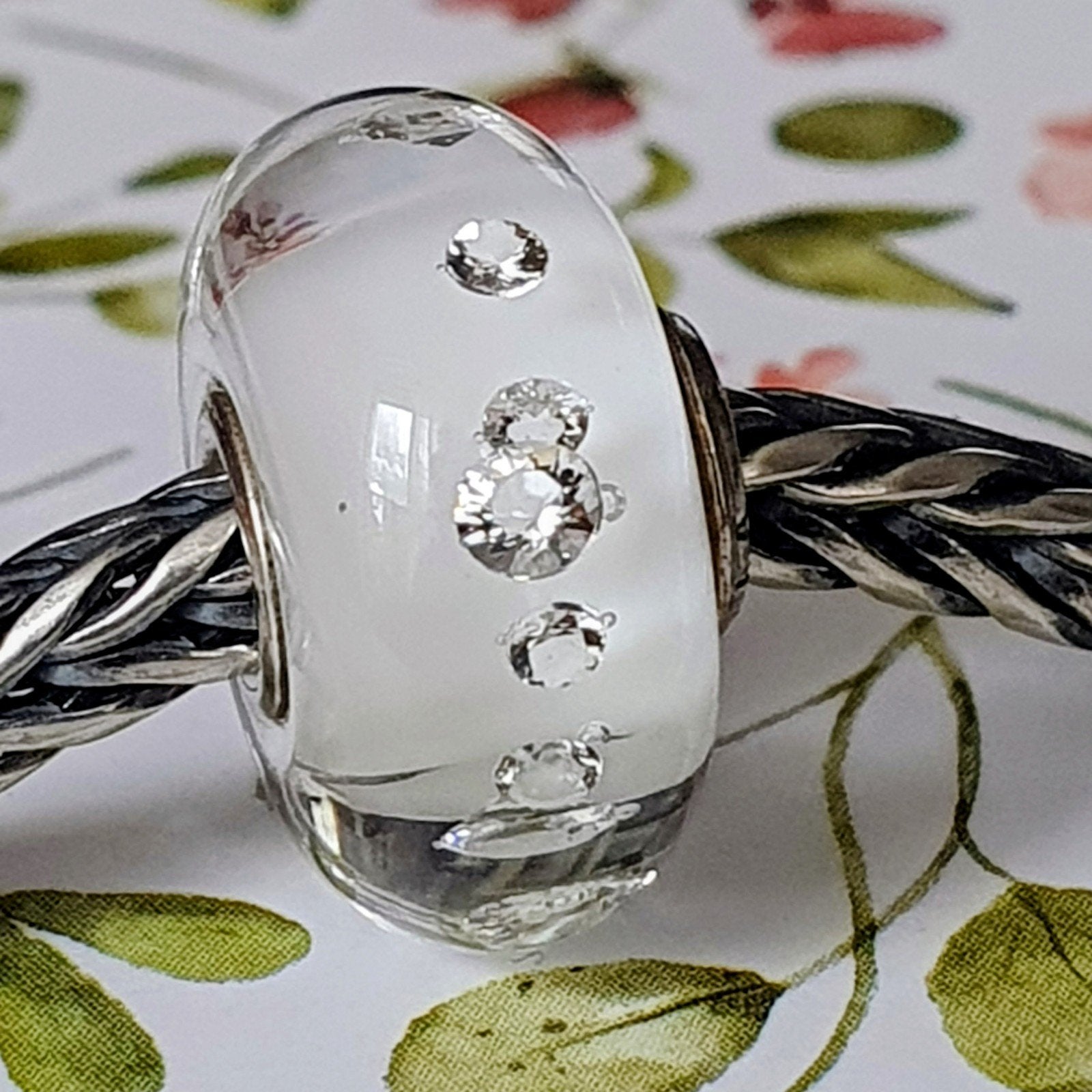 Diamond- like Wit  Van Trollbeads, Sieraden, Tassen en Uiterlijk, Glas of Kristal, Ophalen of Verzenden, Zo goed als nieuw, Trollbeads
